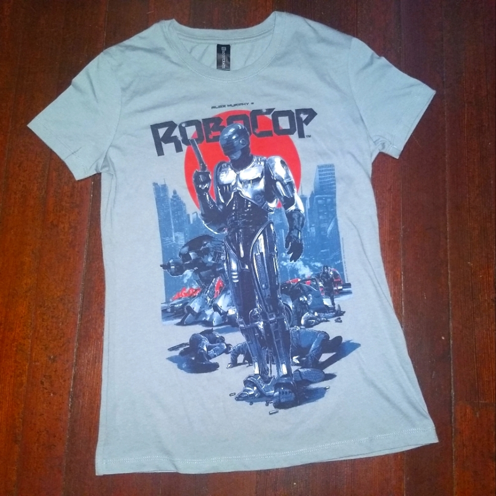 ROBOCOP T-SHIRT - Women's Lg - EUC - Movie Pop Lootcrate Tee Shirt Robot